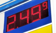 gas station price sign